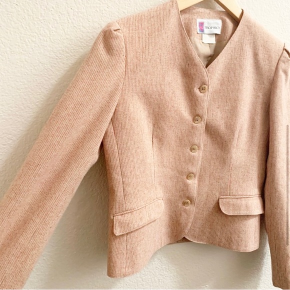Vintage Wool Button Front Jacket - Picture 7 of 15